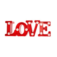 Enseigne lumineuse LED LOVE au néon - Rouge, 30 cm