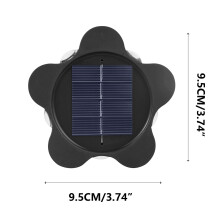 Lampe murale solaire extérieure pour jardin ou cour