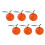 Laranja artificial em espuma, decoração de frutas (6 peças) 1