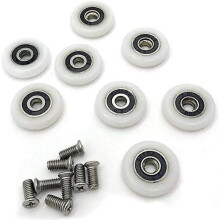 Duschkabinenrollen, 25 mm Durchmesser, 8er-Set