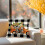Gele polyester sierkussenhoes 45x45 cm 1