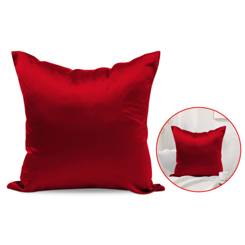 White ice silk pillow cases set of 2 1