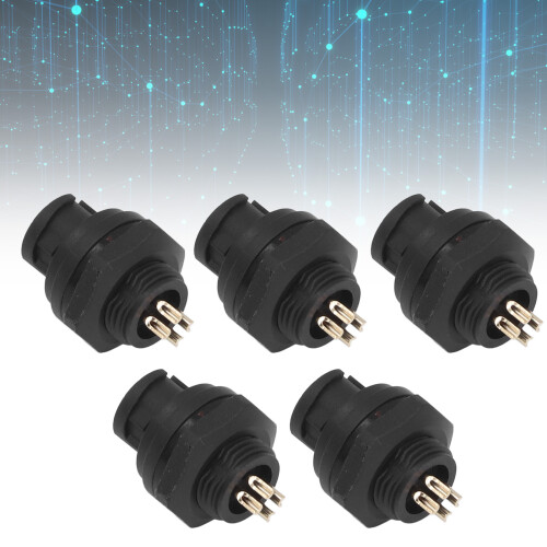 Conector de panel frontal de 4 pines 7/16in 2A Natural IP67