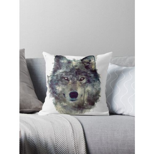 AIVO Wolf Art linnen kussensloop45x45cm