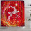 Kerstdouchegordijn 71x71 inch polyester 1