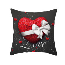 Taie d'oreiller XIUH pour la Saint-Valentin, en polyester effet peau de pĂŞche, 45 x 45 cm