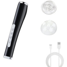 CO2-Sauerstoffblasen-Stift mit 5 Vibrationsstufen - Tiefenreinigende Porenreinigung, Peeling, Photonen-Hautpflegegerät A