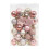 33pcs Light Gold & Pink Christmas Balls, 3cm Plastic 1