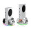 For  Series S Stand with Dual Controller Charger, Battery Pack Charging Dock, Handle Mount, Accessories for  SS 3