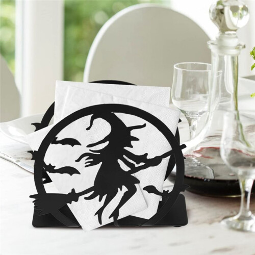 Halloween Napkin Storage Rack, Witch Desktop Napkin Storage Box Dining Table 2