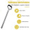 Vacuum Handle Assembly for  Mova K10 / Trouver K10 Connecting Rod Replacement Handle Assembly 5