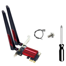Adaptador RTL8922AE WiFi7 con Tarjeta de Red Inalámbrica PCIe Integrada de 2,4 G/5 G/6 GHz, 6338 Mbps, 5.4 y Antena de 10 DB.