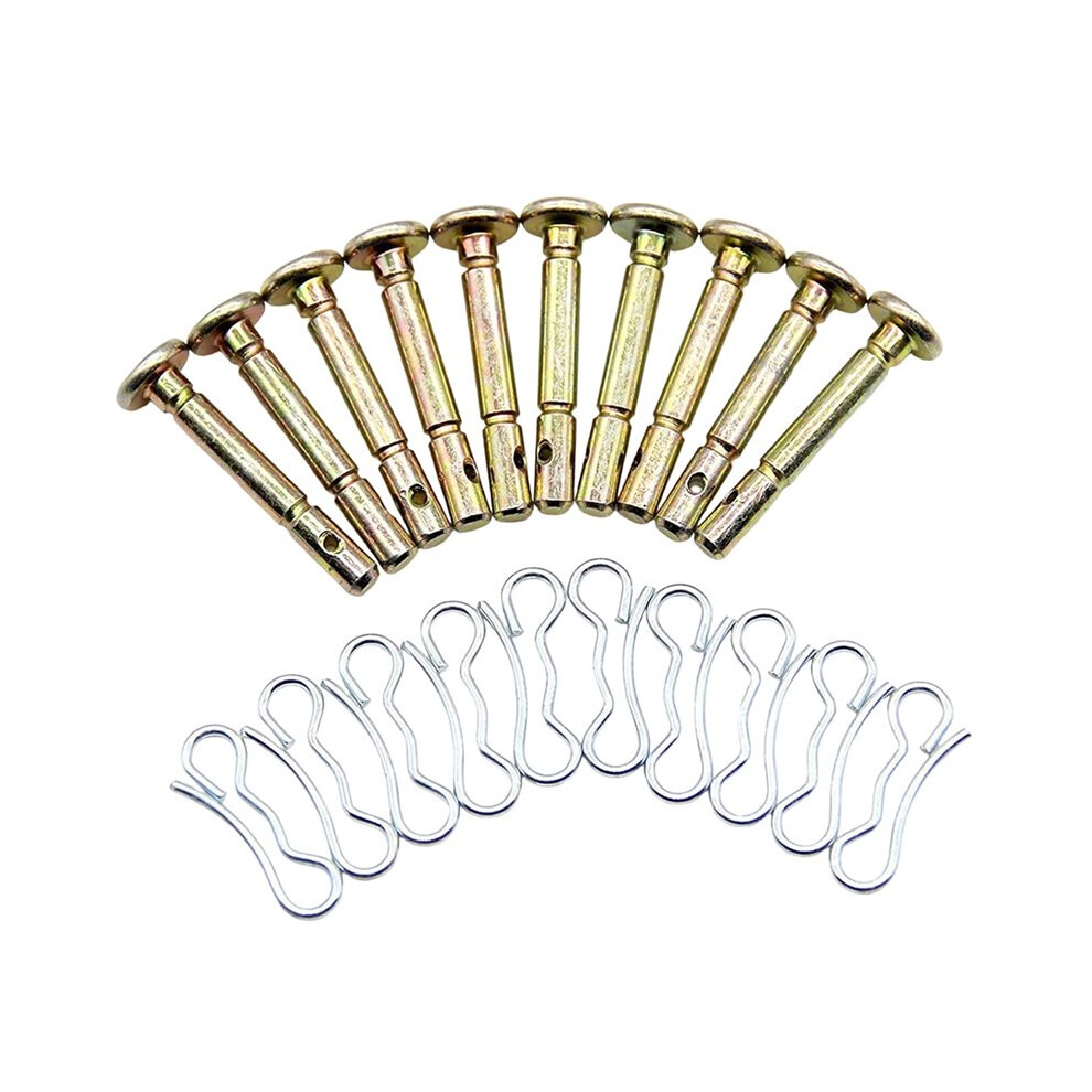 10Pcs Shear Pin And 10Pcs Split Pin Replacement For Snow Blower For Various Models Zinc Alloy 6031233286620
