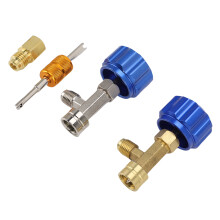 R134a Dosenzapf-Set blauer Metallspender mit Ventil