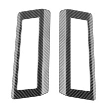 For ALPHARD VELLFIRE 40 Series 2023+ Carbon Fiber Car Middle Row Air Outlet Trim Frame Car Interior Accessories