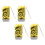 4X 3 LED Dynamo Wind  Flashlight Hand-Pressing Crank NR No Battery Torch 1