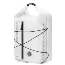 ROCKBROS Bolsa de Alforje Impermeável para Bicicleta, 23L, para Bagageiro Traseiro, Ideal para Viagens e Ciclismo, Na Cor Branca.