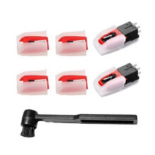 Stylus Needles Vinyl Record Player Ruby Phonograph Needle Turntable Nonmagnetic Set Cleaning Equipment Accessories
