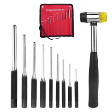 9Pc Steel Round Pins Punch Set Adjuster Punch Hunting Remover Pin Punch Tools Accessories Remove Repair Chisel Tool