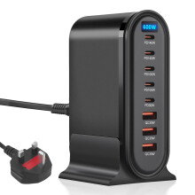 [Clearance] - Nastopee 600W USB C Charger, 8-Port GaN Charging Station with 5 USB-C & 3 USB-A Ports, 140W Fast Charger for Laptop, Phone & Tablet