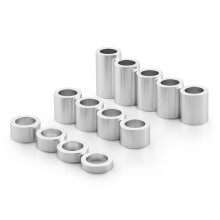 13 Pcs Motorcycle Wheel Axle Spacer Kit, Aluminum, I.D.3/4" - O.D.1-1/8" for Motorcycles for Bobbers Choppers