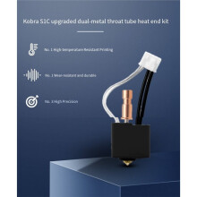 Hotend for Kobra S1 Bi-Metal Throat Kobra S1C Hot End Upgrade Kit 3D Printer Accessories Brass