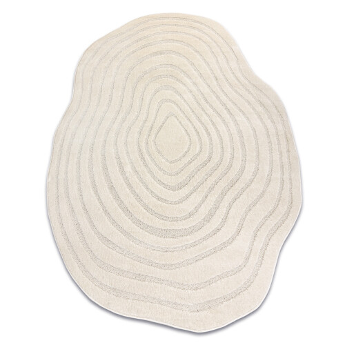 DUNE 8070 SHAPE cream carpet – Lines, structural, irregular  200x290 cm