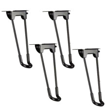 4PCS 18.5CM Metal Hair Clip Furniture Legs, Detachable Folding Design, Protective Floor Suitable for Small Coffee Tables