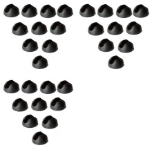 30 PCS Hairpin Leg Protector Feet Metal Coffee Table Leg Feet for 10-12mm Hairpin Table Legs DIY Furniture Supplies