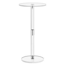 Acrylic Transparent Coffee Table Clear Drink Table Small Round End Room Side Table Acrylic Desk Home Decorations