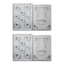4Pcs Bead Design Board Bracelet Design Board Flocked Bead Board Necklace Beading Jewelry Organizer Tray DIY Making Tray