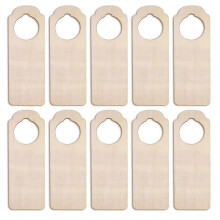 20PC Unfinished Wood Door Knob Hanger Door Knob Signs for Painting DIY Home Office Hotel Decoration Business Use F