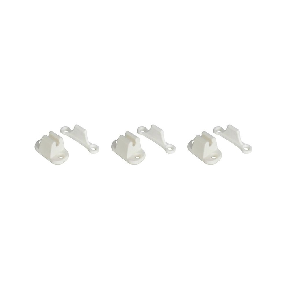 3X Door Retainer Kit T Shape Door Stop Retaining Catch For Rv Caravan Motorhome Boat Door Retainer Holder White 6032079689071