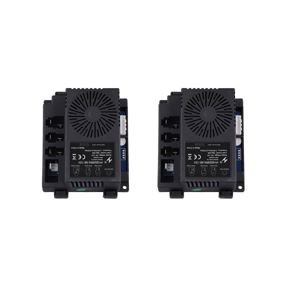 2X Hy2025rx-Se-12V Children's Electric Ride Car Remote Control Box Unit Receiver Controller Motherboard Black 4712087227503