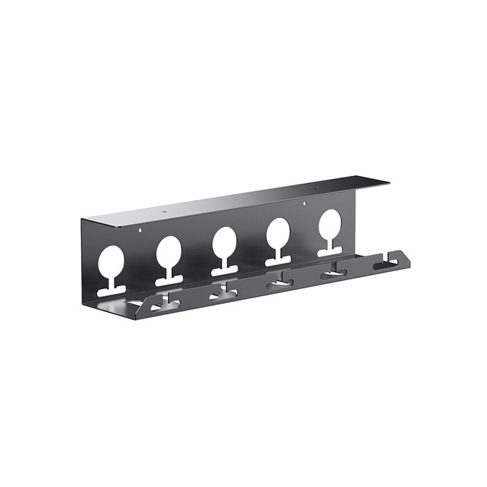 No Drilling Sturdy Under Desk Cable Management Metal Cable Tray Under Desk With Clamp Power Strip Cord Holder Rack Stand 6031015877046