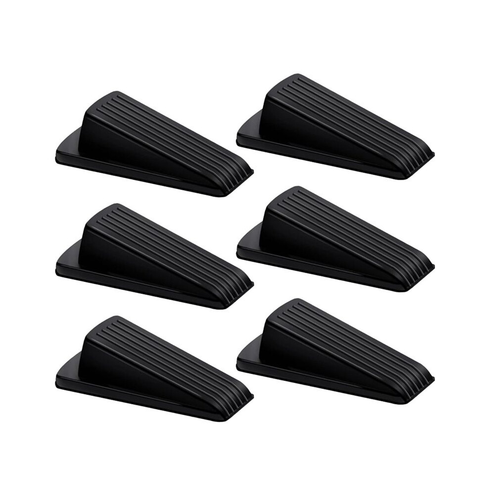 6Pcs Door Stoppers, Premium Rubber Stoppers Wedge, Stops For Carpet Heavy Duty Door, Bottom Of Tile, Concrete 6031070617755