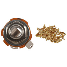 50X Guitar Screws Parts for Scratchplates Pickguard with Switchcraft 1/4 6.35mm 2-Conductor Mono Chassis Guitar Jack