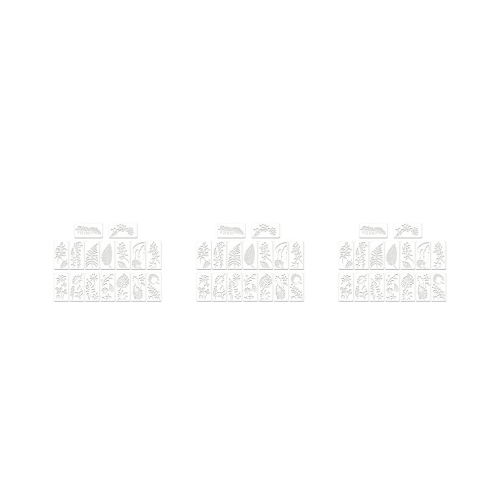 48 Pieces Leaves Stencil Reusable Sheet Painting Stencil Sheet Wall Stencil Leaf Pattern Template Tropical Leaf Reusable 4713102210746