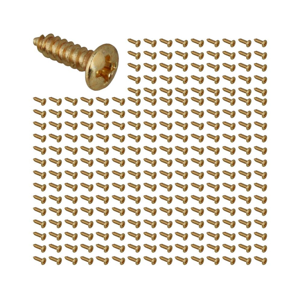 300X Guitar Bass Screws Parts For Scratchplates Pickguard, Gold 4712048891170