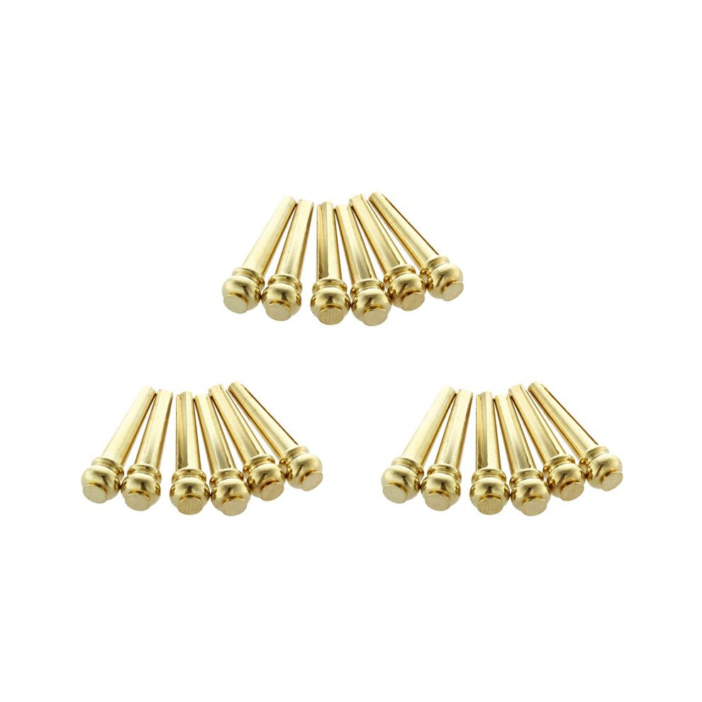 Metal Acoustic Guitar Bridge Pins 18Pcs Brass Guitar Strings Fixed Cone String Pins String Nails 4713136103144