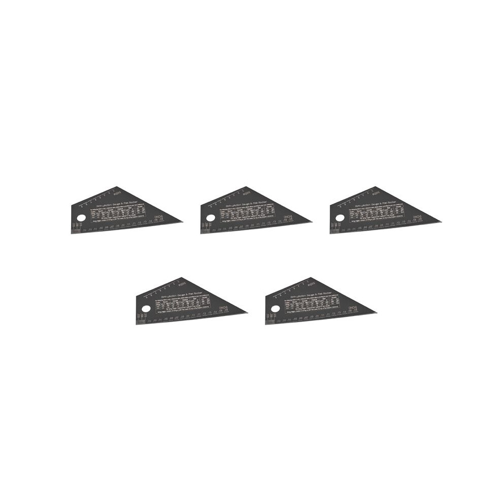 5X Fret Leveling Tool Guitar Bass Neck Fingerboard Measuring Ruler Stainless Steel Fret Rocker Guitar Luthier Tool 4711489616410