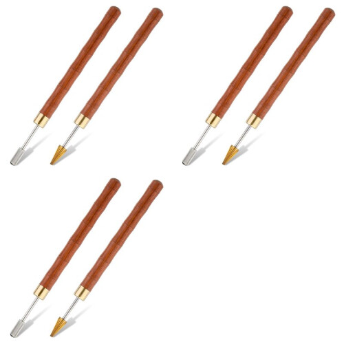 6pcs Leather  Dye Pens, Leather  Roller Pen Applicator, Leather  Printing Tools for Leather  DIY Work