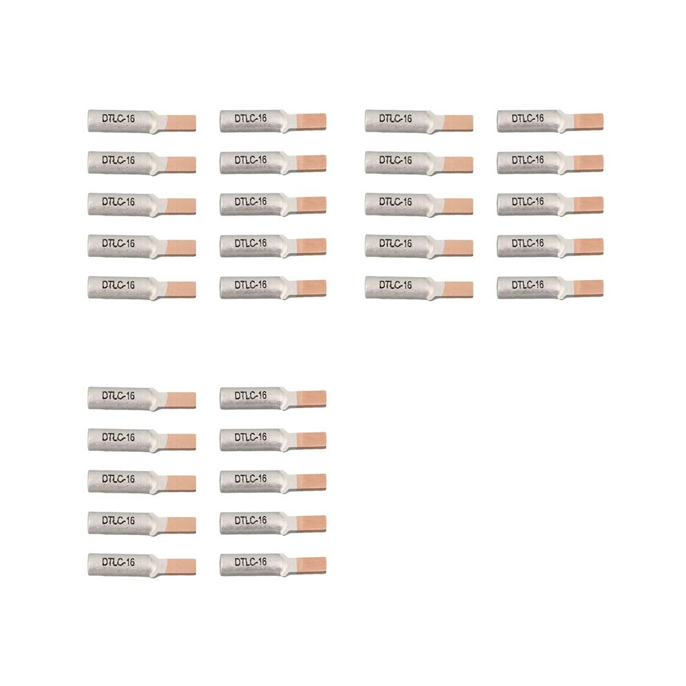 30Pcs Circuit Breaker Copper Aluminum Cable Terminal Electric Meter Wire Connector Bimetallic Cable Lugs Dtlc-16 6034088872505