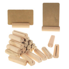 Mucchio di Legno 80 Pezzi Nome Segnaposto Portafoto Ceppo Numero Tavolo Supporto per Clip Decorazioni per Tavolo da Pranzo per Feste di Nozze con