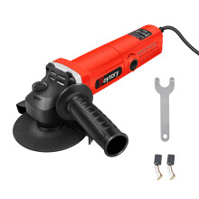 Electric Angle Grinder, 550W 12000RPM Grinder Power Tool with 115mm Grinding Wheel and Handle, for Cutting, Grinding, Polishing and Sharpening