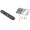 1 Pcs 32MM Width Control Plate & 1 Set Vintage Style 6 Strings Saddle Top Loader Bridge 1
