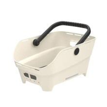 Panier arrière multisystème - BASIL - Cento Neo NX - 21 L - Blanc cassé - Compatible porte-bagages