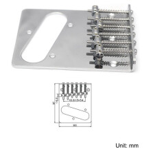 2X Vintage Style 6 Saiten Sattel Top Lader BrüCke für Den Ersatz Von Elektor Gitarren Teilen im Tele Telecaster Stil