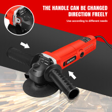 Professional Angle Grinder Corded 550W with Cutting Wheel and Side Handle, 12000RPM Tile Cutter, Power Angle Grinder Tool for Polishing Cutting