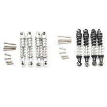 2 Set Metal  Damper for WPL C14 C24 C34 MN D90 D91 D96 D99 D99S MN90 MN99S RC Car Parts,Silver & Black